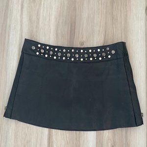 Faux Leather Mini Skirt